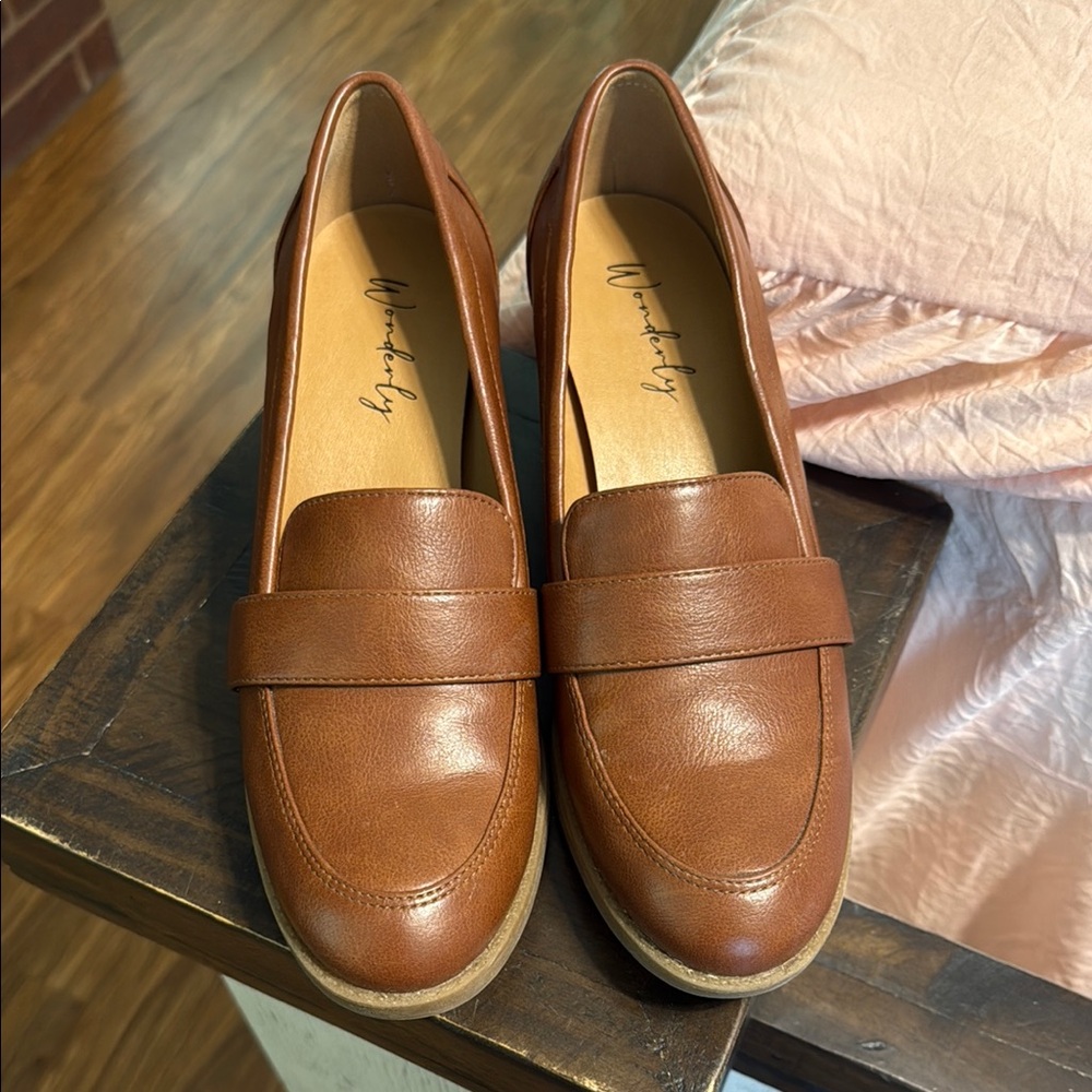 Wonderly Brown Heeled Shoes Classic Style
